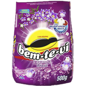 Detergente em pó Lavanda Bem-te-vi 500g