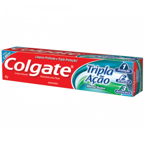 Creme dental Colgate Tripla ação menta original 90g