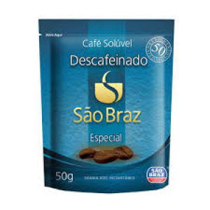 Café solúvel Descafeinado São Braz 50g