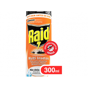 INSETICIDA AEROSOL MULTI INSETOS 300ML RAID