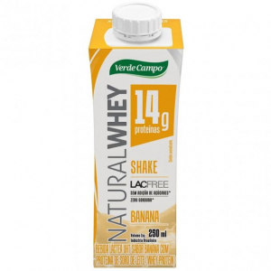 SHAKE WHEY BANANA LACFREE 250ML VERDE CAMPO