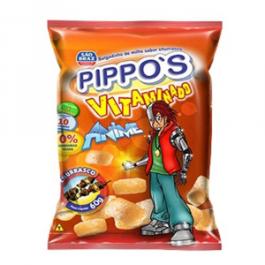 SALGADINHO ANIME CHURRASCO 75G PIPPOS