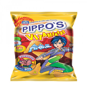 SALGADINHO ANIME PRESUNTO 75G PIPPOS