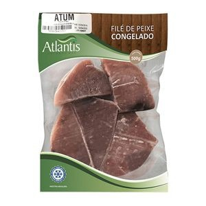 FILÉ DE ATUM A VACUO 500G ATLANTIS