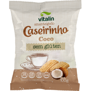 BISC CASEIRINHO COCO S/ GLUTEN 100G VITALIN